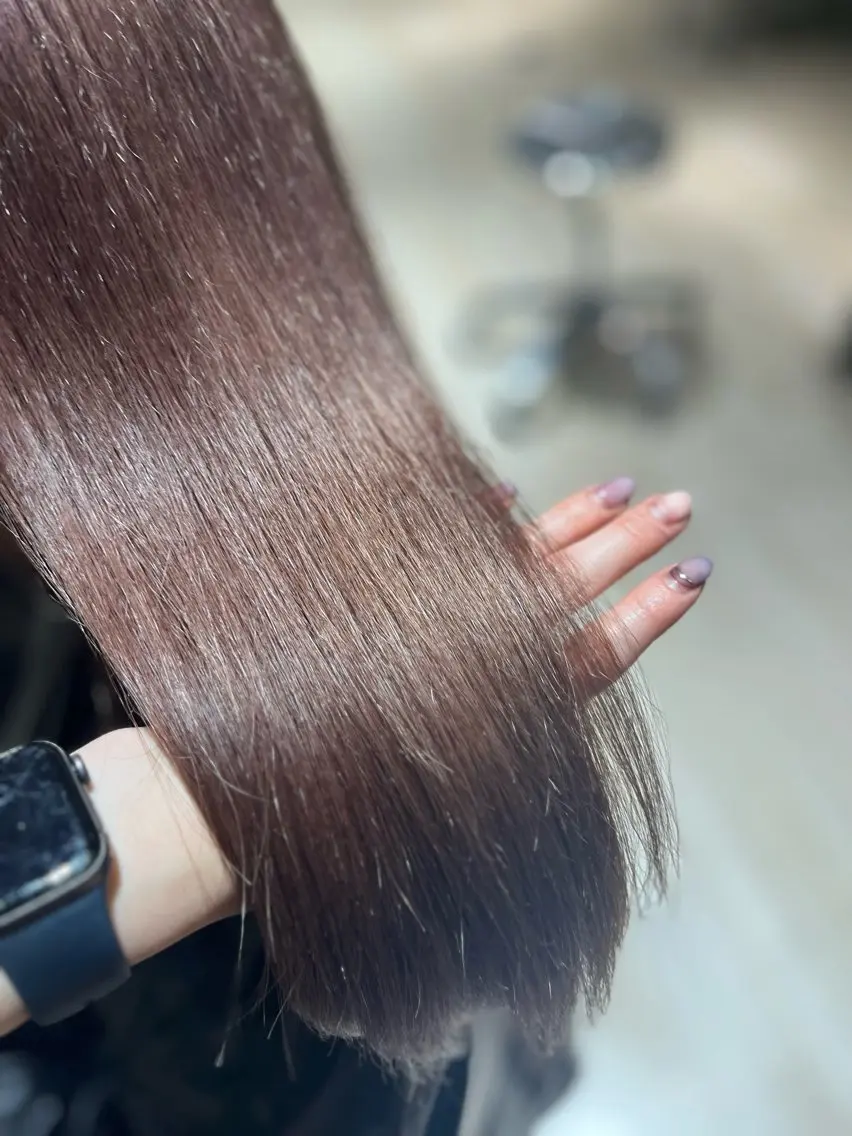 セミロング カラー 縮毛矯正 トリートメント 吉祥寺プルエクステ 🌟Hiraiのヘアスタイル