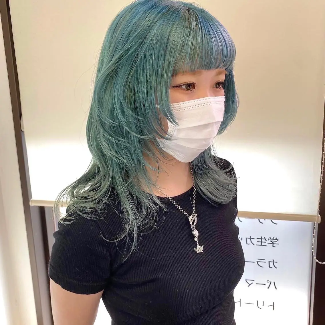 ミディアム カラー ブリーチカラー🫧 森　凪沙のヘアスタイル