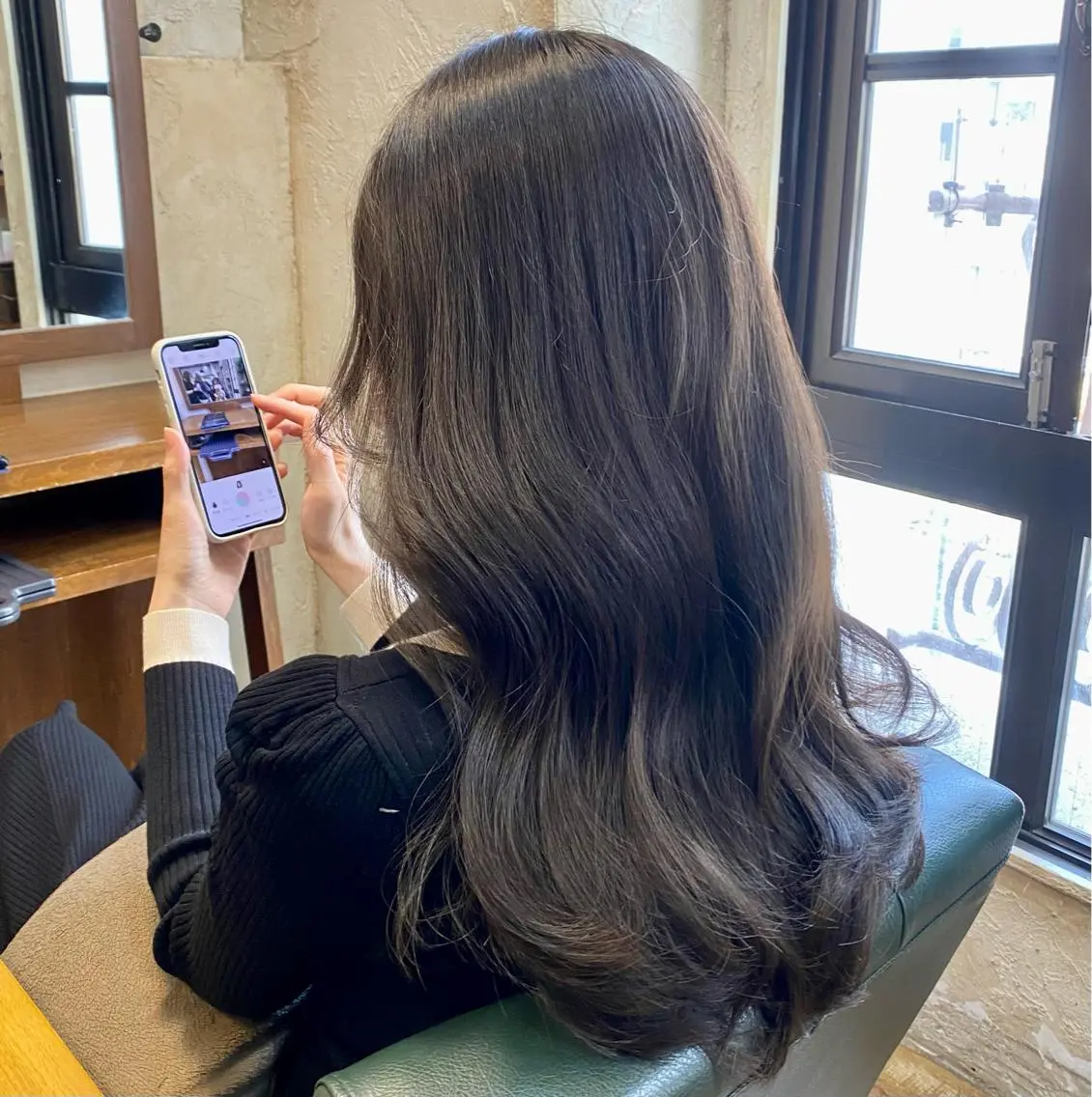 ロング マンツーマン 美容師💚コウブチのヘアスタイル