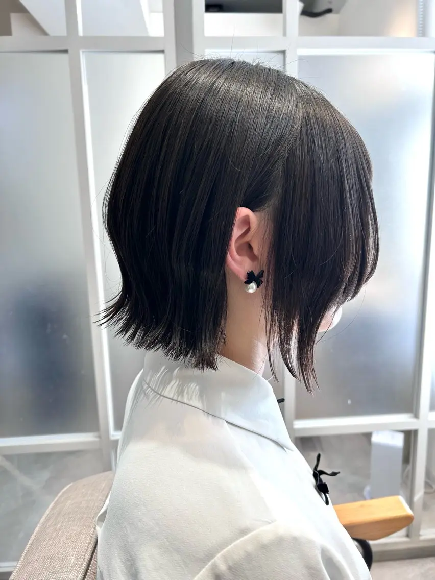 ショート 似合わせボブ🫧 丸みショート藤本のヘアスタイル