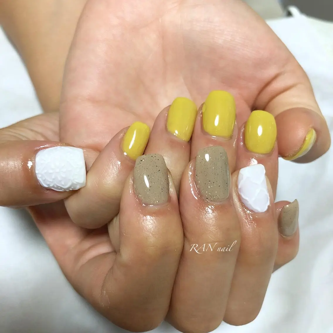 ネイル フットネイル オフィスネイル ピスタチオネイル 春ネイル 夏ネイル ハンドネイル フットネイル RAN nailのネイルデザイン