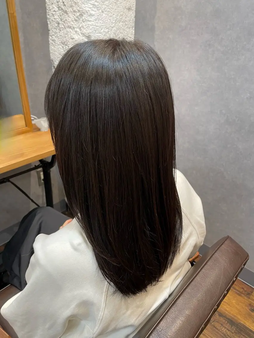 ミディアム カラー ブルーカラー ブルージュ ツヤ美髪💐 髪質改善/高山愛来のヘアスタイル