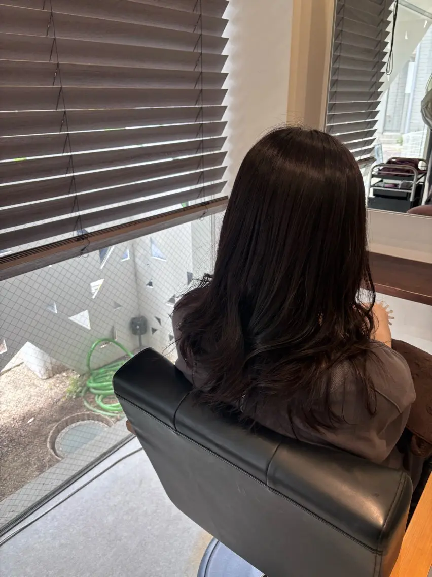 ミディアム カラー ヘアカラー 真鍋 月音のヘアスタイル