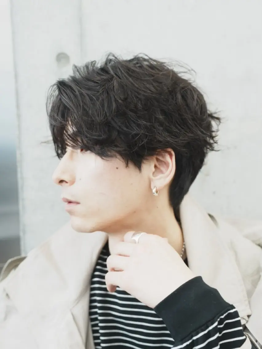 ショート パーマ メンズ カット パーマ fifth 窪田潤平のヘアスタイル