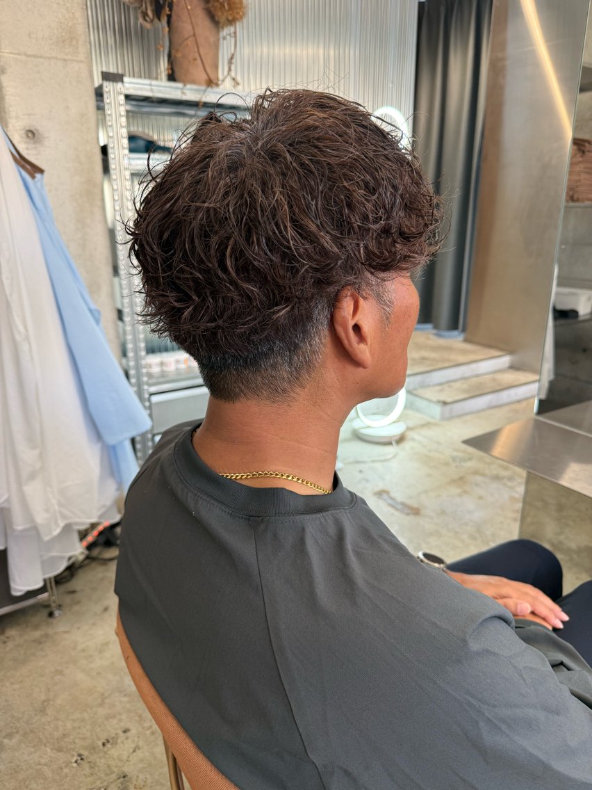 パーマ メンズ カット パーマ SLOW🫧 ルナ🫧のヘアスタイル