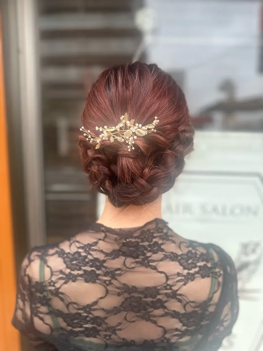ロング ヘアアレンジ ヘアセット 🩷 YUMIのヘアスタイル