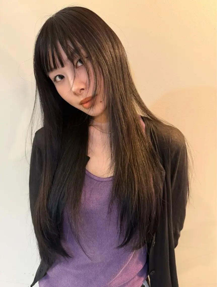 ロング 縮毛矯正 トリートメント 縮毛矯正 林 コウセイ【三軒茶屋】のヘアスタイル