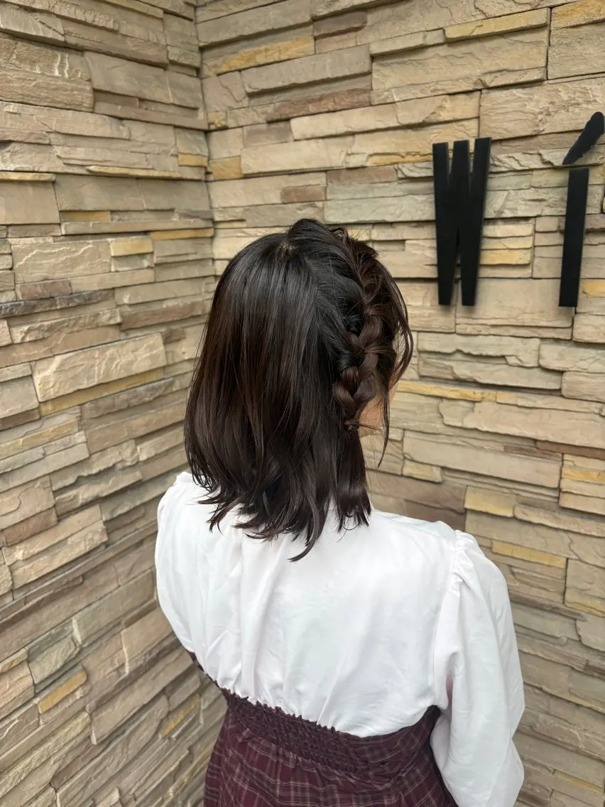 ミディアム ヘアアレンジ ヘアセット 武内 莉子☆*:.｡のヘアスタイル