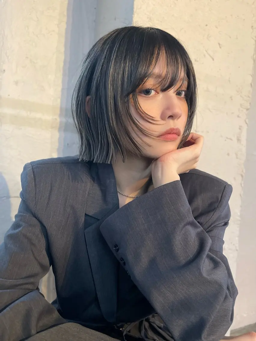 【お顔を小さく見せる】デザインカット✂️30%オフの写真
