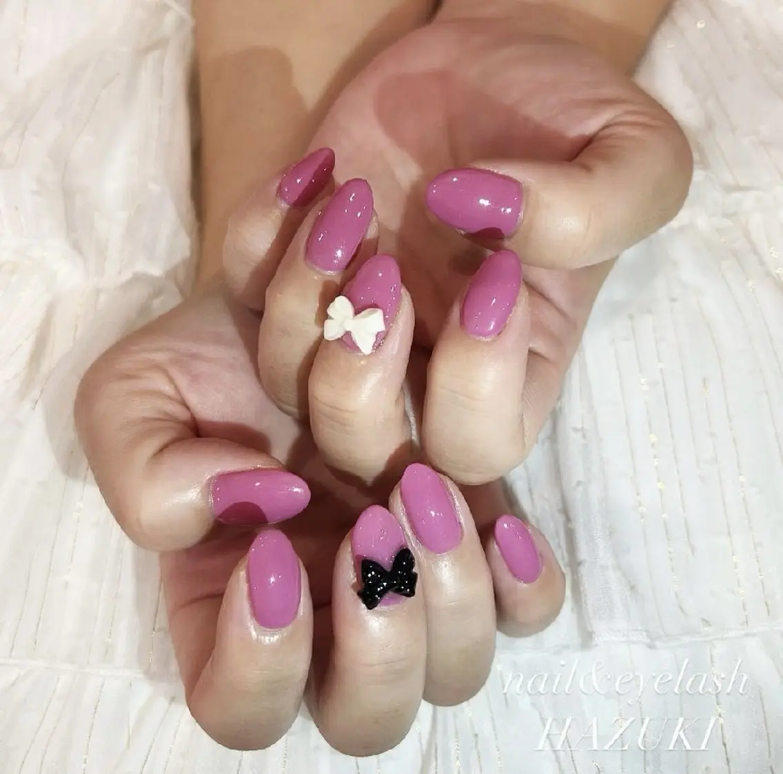 ネイル リボン HAZUKI eyelashのマツエク・マツパデザイン