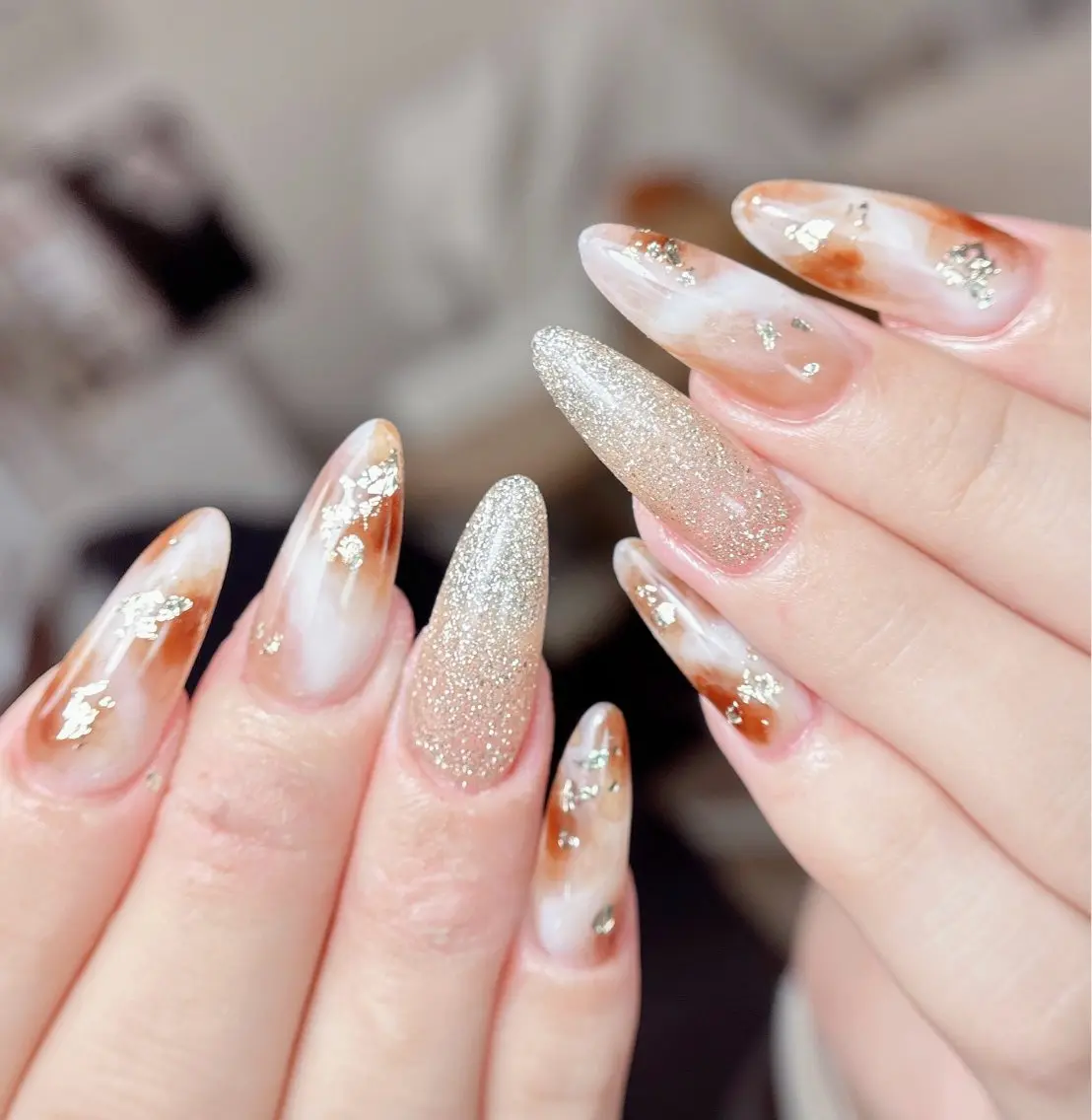 ネイル ハンドネイル ハンドケア Aura Nail ✨Ai✨のネイルデザイン