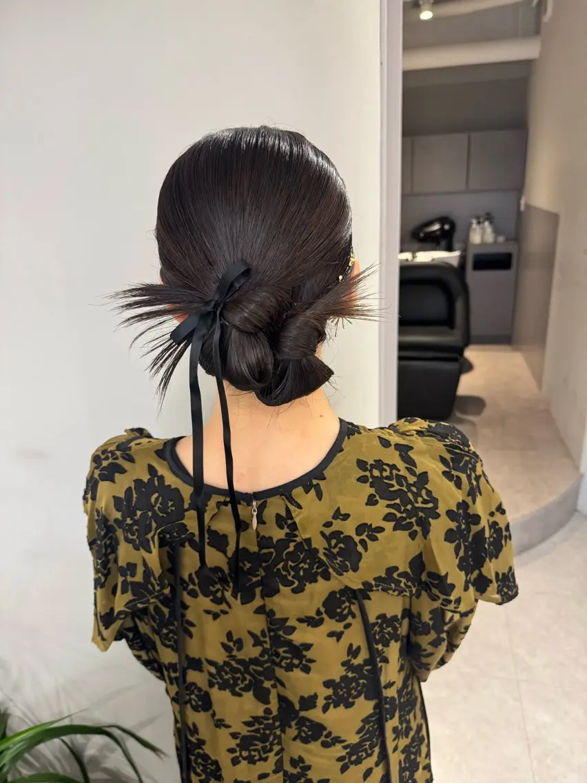 ヘアアレンジ 高畑 恵莉 👒 暖色 / 艶髪 🧺のヘアスタイル