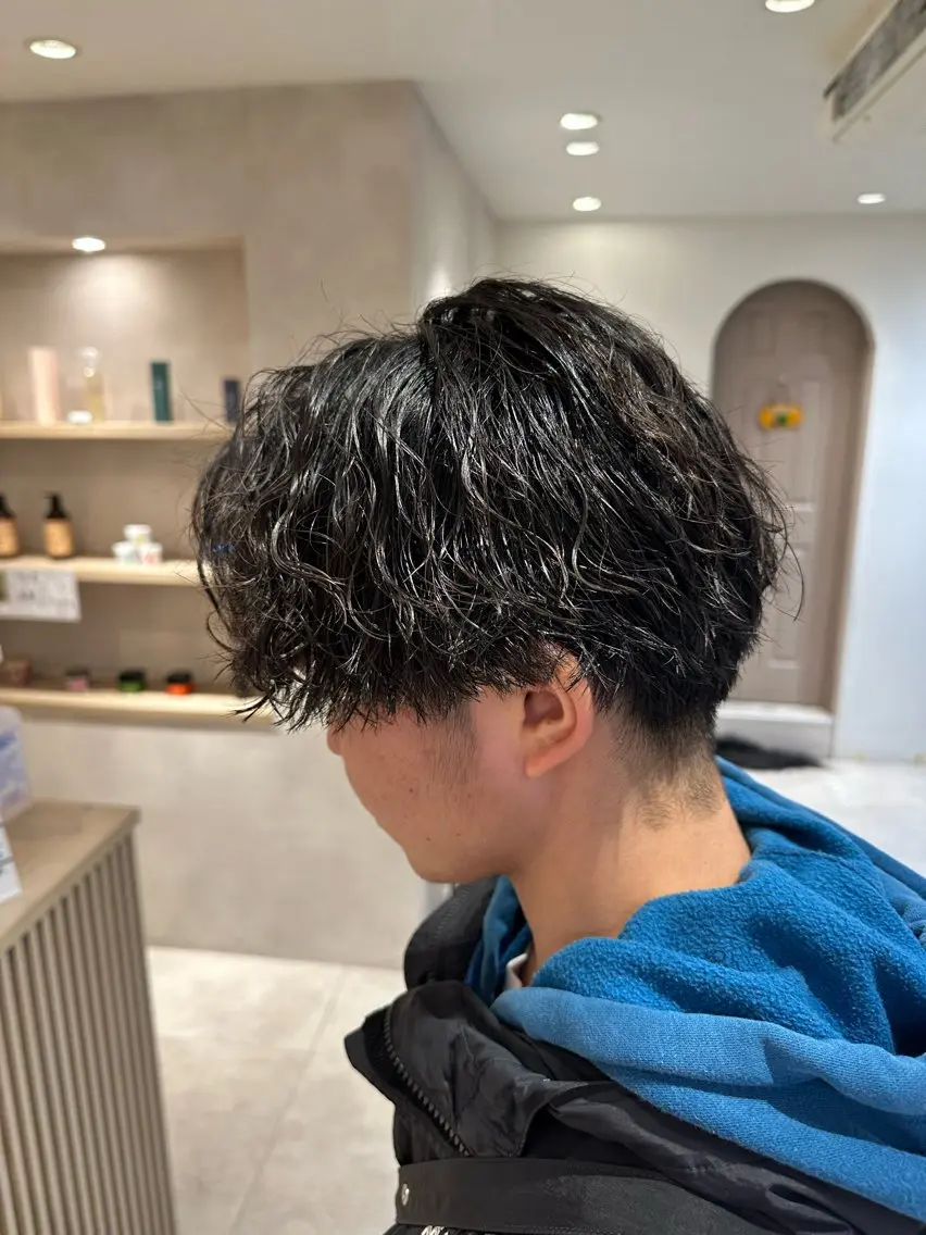パーマ メンズ カット パーマ トリートメント 【パーマの達人】 💎メンズ特化🔥徹のヘアスタイル