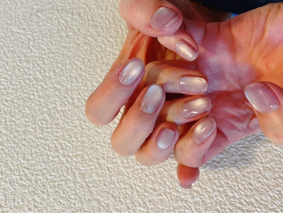 ネイル ジェルネイル キラキラネイル 韓国ネイル マグネットネイル メンズネイル kiki nail たまプラーザのネイルデザイン