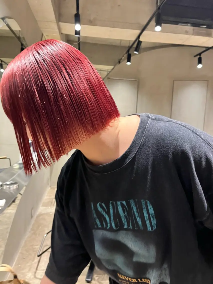 ショート ボブ 田中 隼斗のヘアスタイル