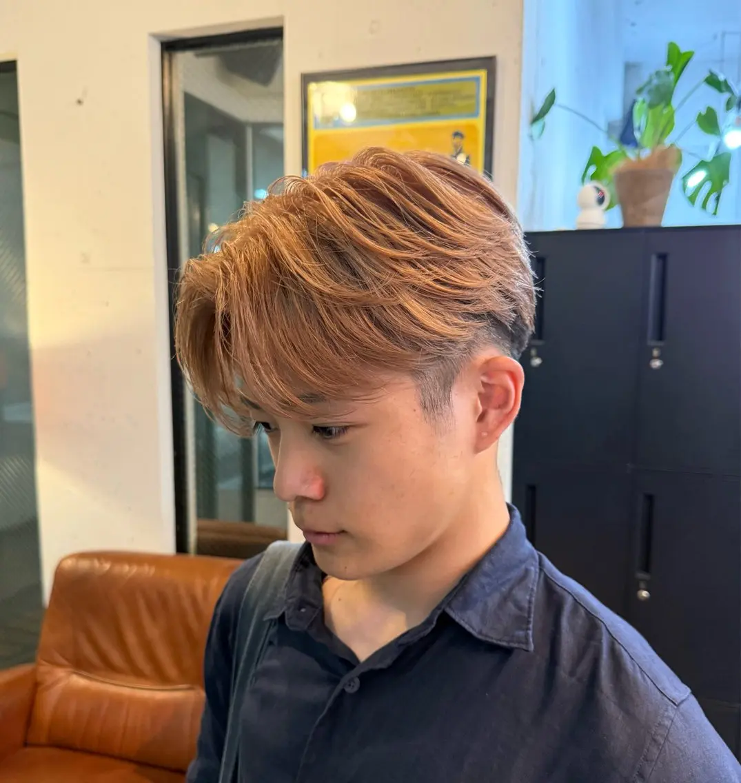 ショート カラー メンズ カット ヘアカラー HARBOR ゆづきのヘアスタイル