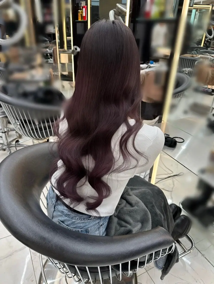ロング カラー ヘアカラー トリートメント 銀座🪽⋆.* MIKIのヘアスタイル