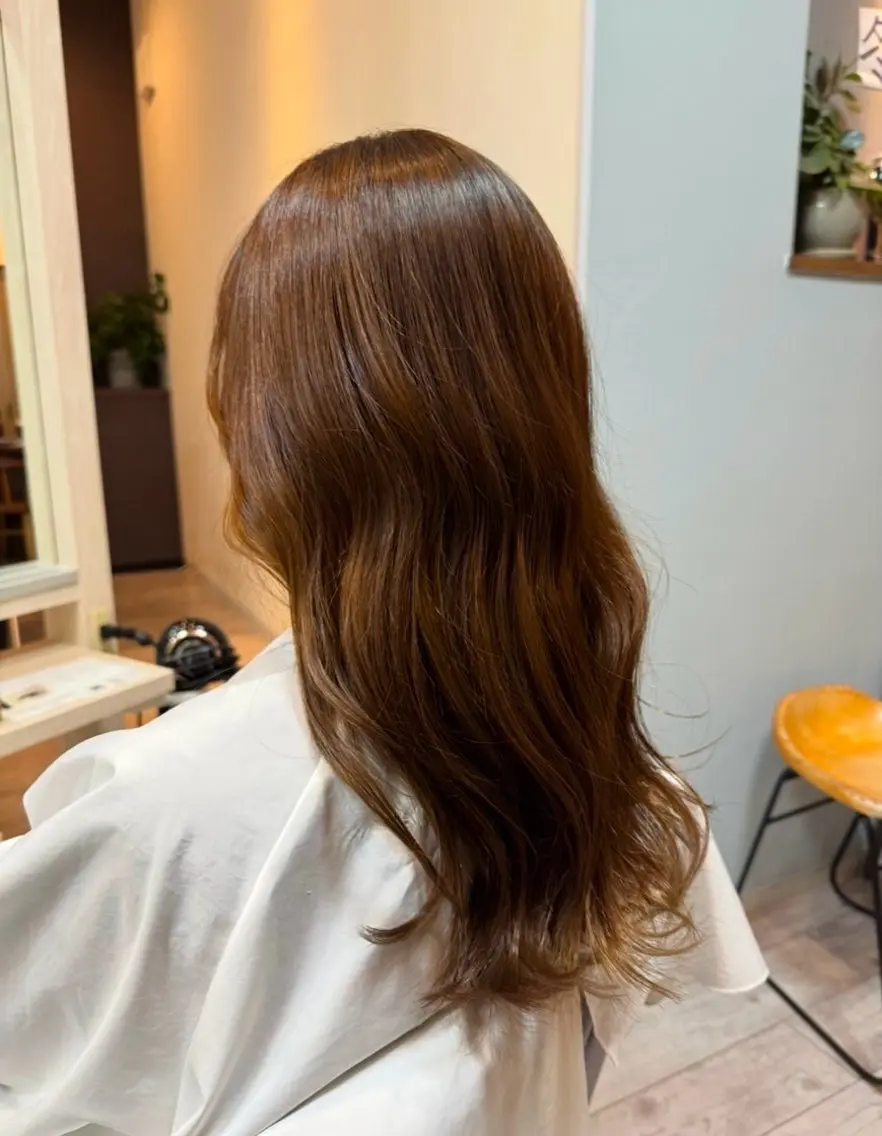 ロング カラー ベージュカラー ブラウンカラー ブラウンベージュ ヘアカラー 【haar】 Hadukiのヘアスタイル