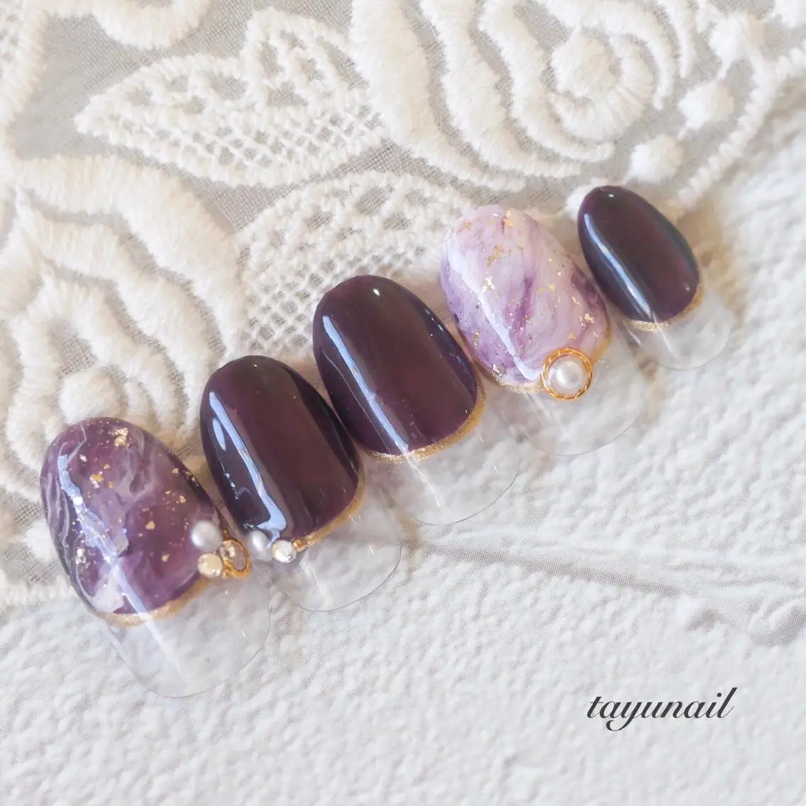 ネイル アートネイル フレンチネイル ジェルネイル ニュアンスネイル ワンカラーネイル ハンドネイル ネイルサロン 【たゆnail】のネイルデザイン