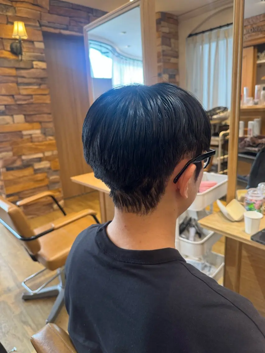 パーマ メンズ ダウンパーマ メンズパーマ カット パーマ 透明感カラー💜 モテ髪 空陽💙のヘアスタイル