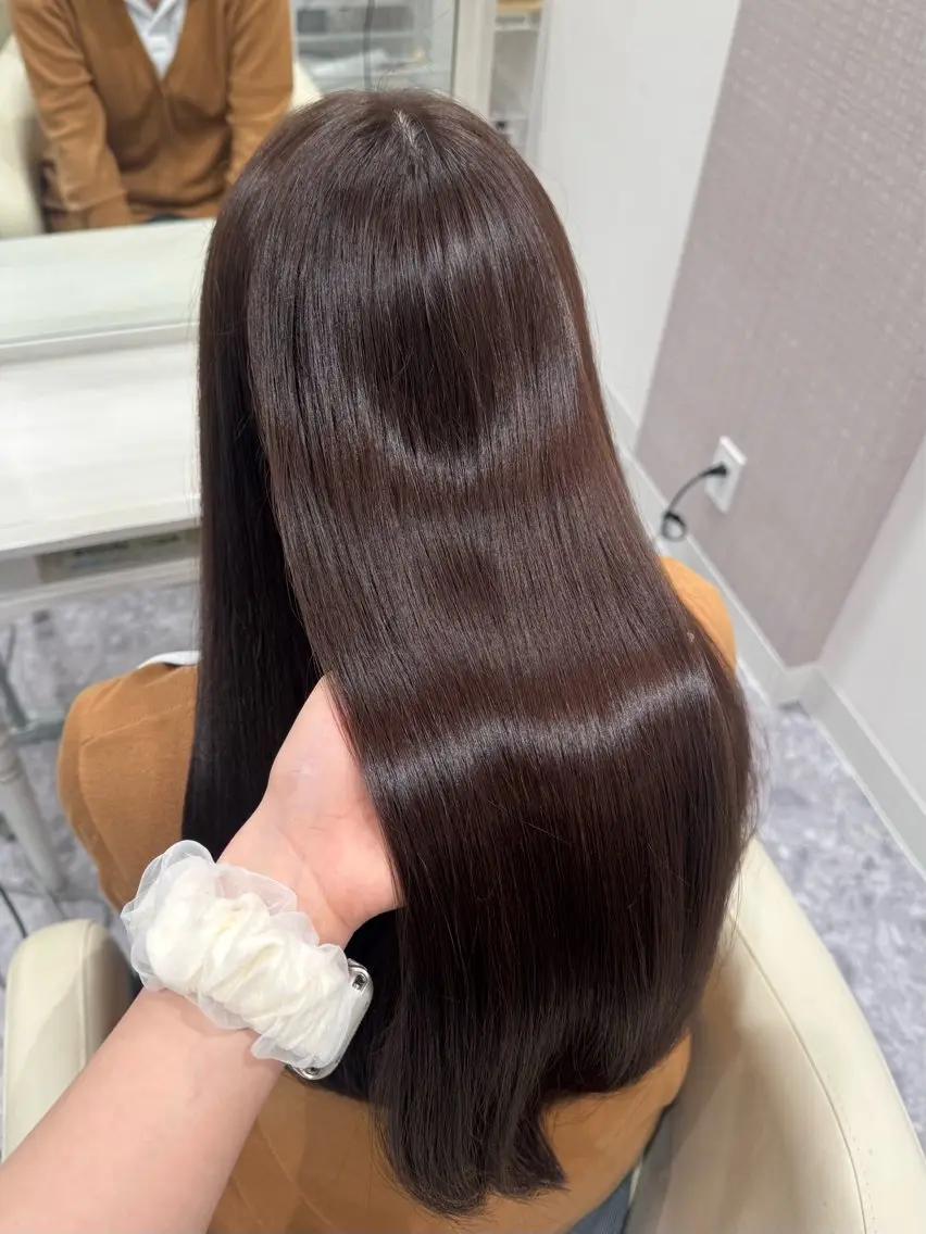 ロング カット ヘアカラー トリートメント 宮川 葵のヘアスタイル