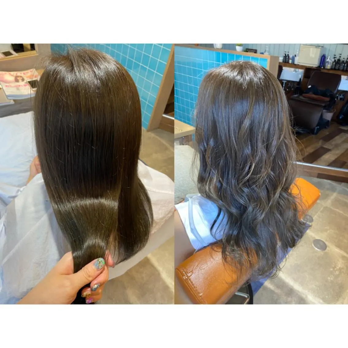 カラー ブリーチ グレージュ ブリーチなしカラー 🩵盛れる顔周りヘア EMI🩵のヘアスタイル