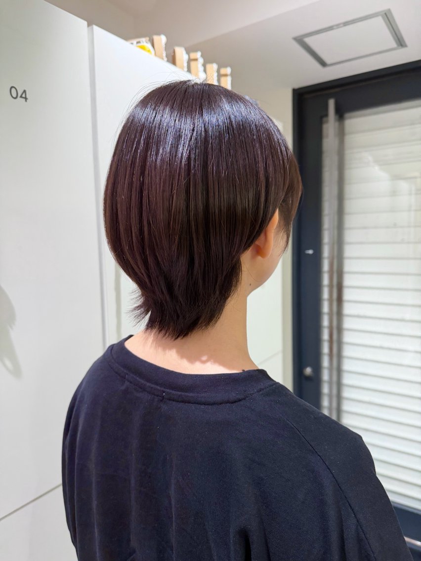 ショート カラー ヘアカラー トリートメント りの🎀 練習モデル様募集中のヘアスタイル