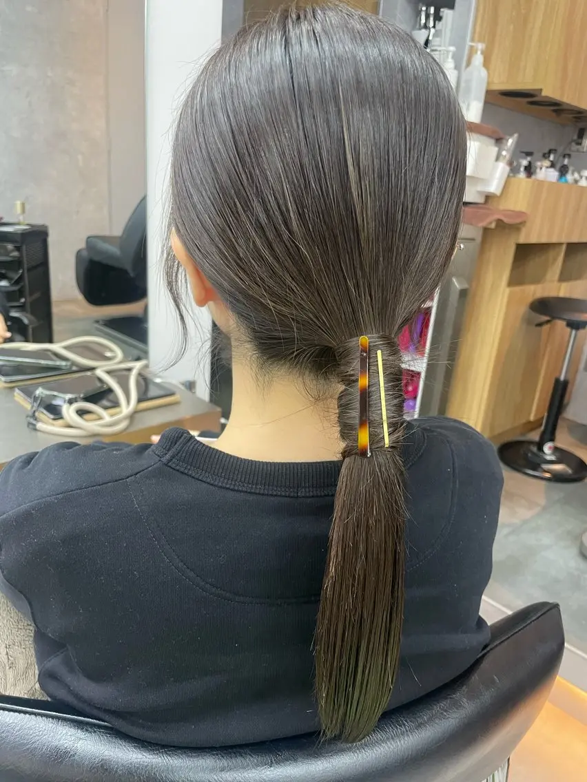 セミロング カラー ブラウンカラー カット ヘアカラー トリートメント 🍊新宿南口🍊 ERINAのヘアスタイル