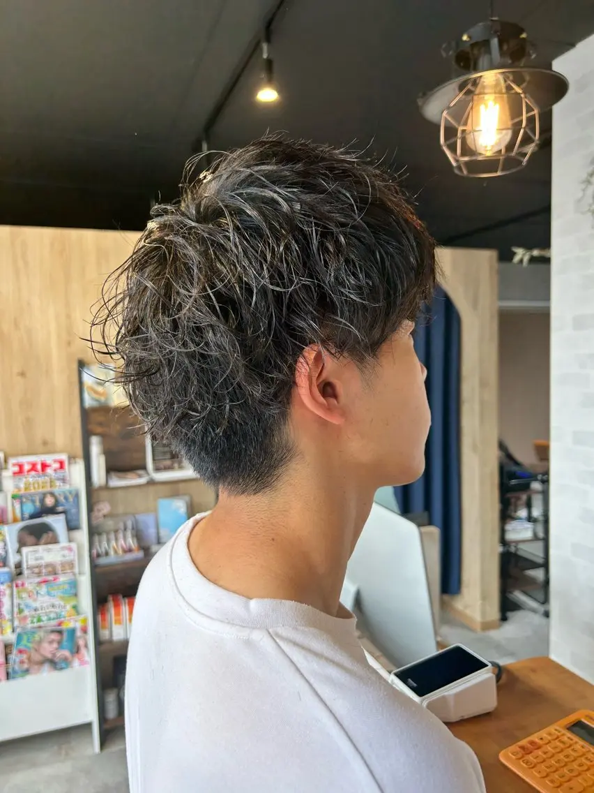 パーマ メンズ メンズパーマ メンズツイストパーマ ツイストパーマ カット パーマ ショート/レイヤー 🎀細沼玲花のヘアスタイル