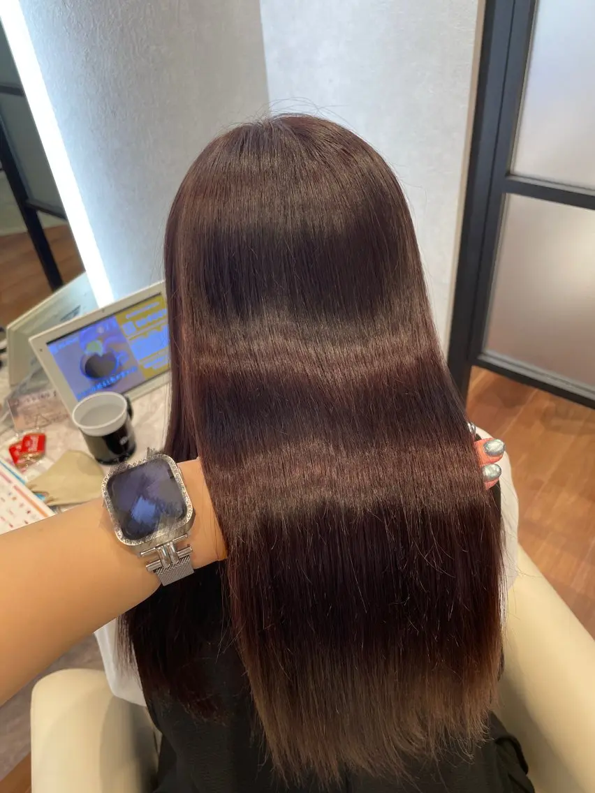 ロング カラー ヘアアレンジ 暖色/暗髪/ 🎀UMI🎀のヘアスタイル