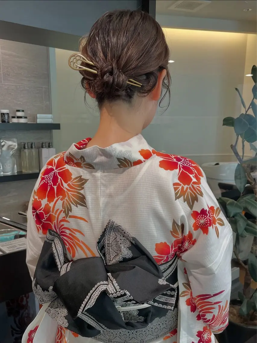 ヘアアレンジ 着付け ダブルカラー🦖 /髪質改善⚡️しおりのヘアスタイル