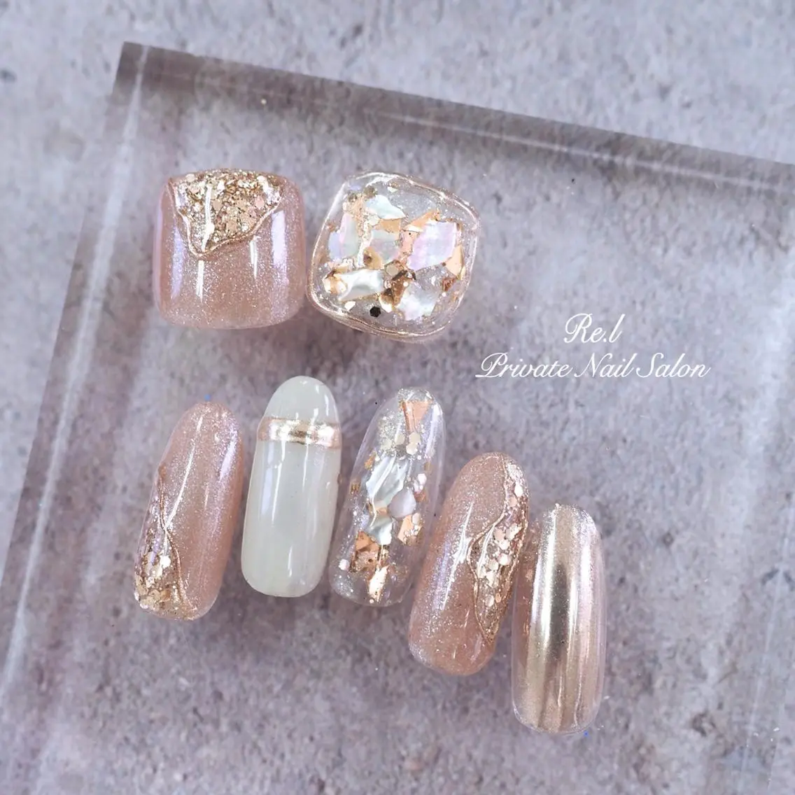 ネイル ニュアンスネイル モチの良さ◉ フィルインネイル♡のネイルデザイン