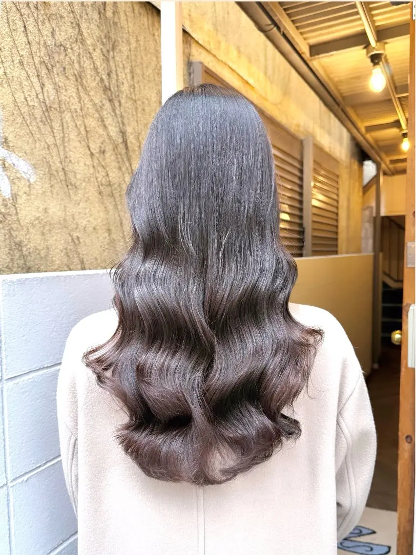 ロング パーマ 縮毛矯正 カット パーマ トリートメント 吉田 光佑のヘアスタイル