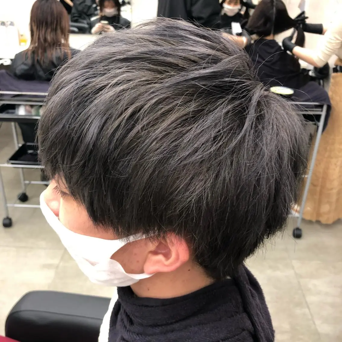 ショート カラー メンズ シルバー 今だけ無料カット募集 💫KEISHIのヘアスタイル