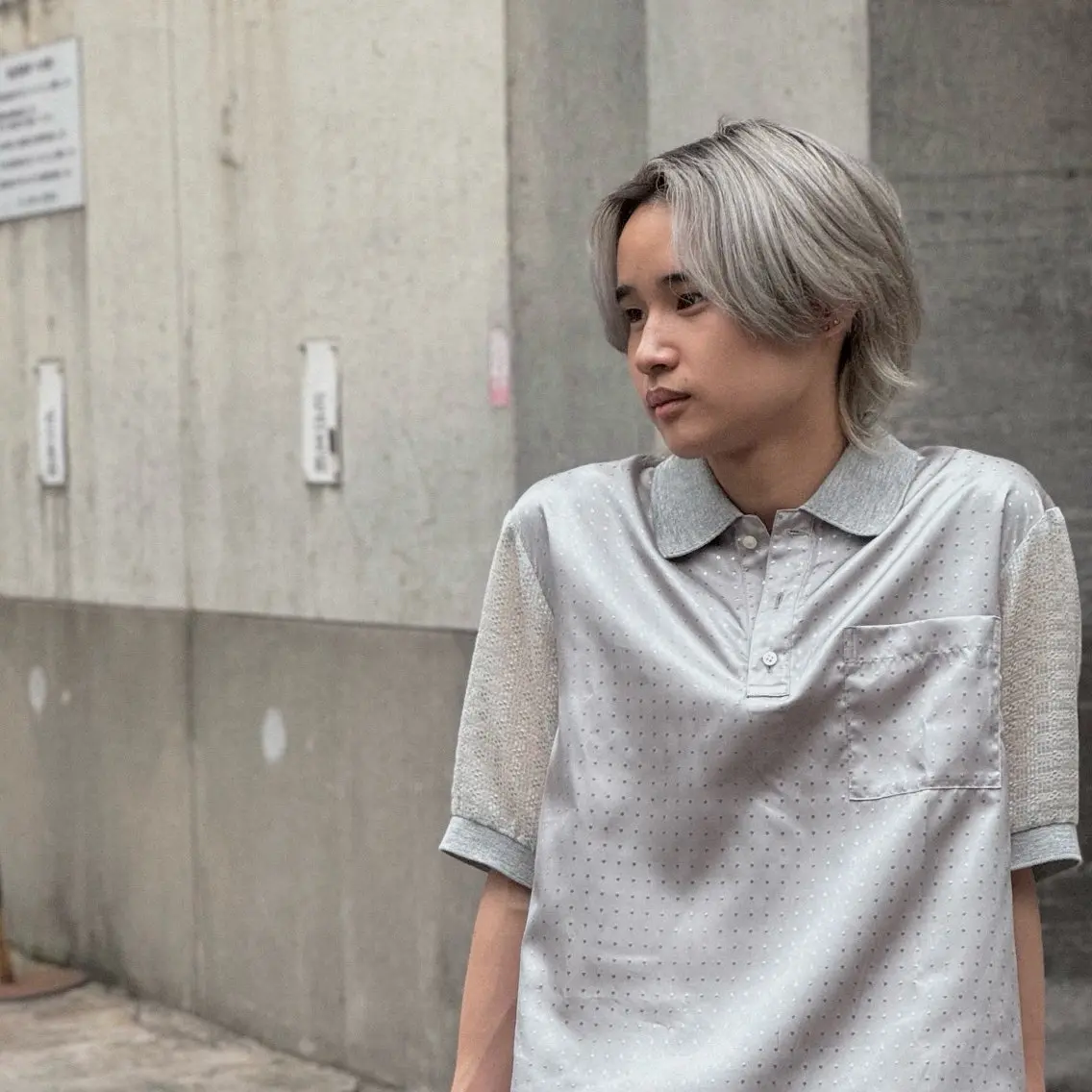 ミディアム ボブ カット メンズミディアム☁️ ✨抜け感ヘア/下村迅のヘアスタイル