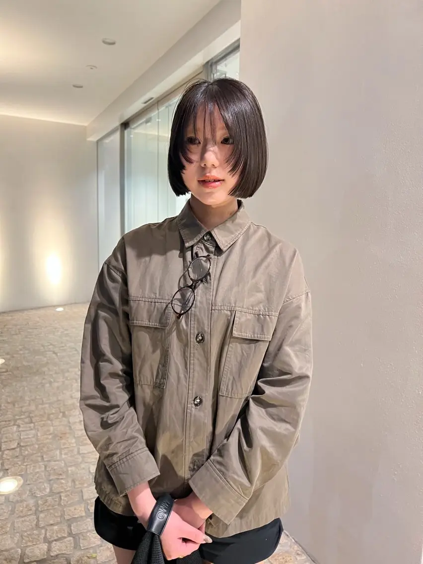 ミディアム カット ヘアカラー kotoko 透け感カラーのヘアスタイル