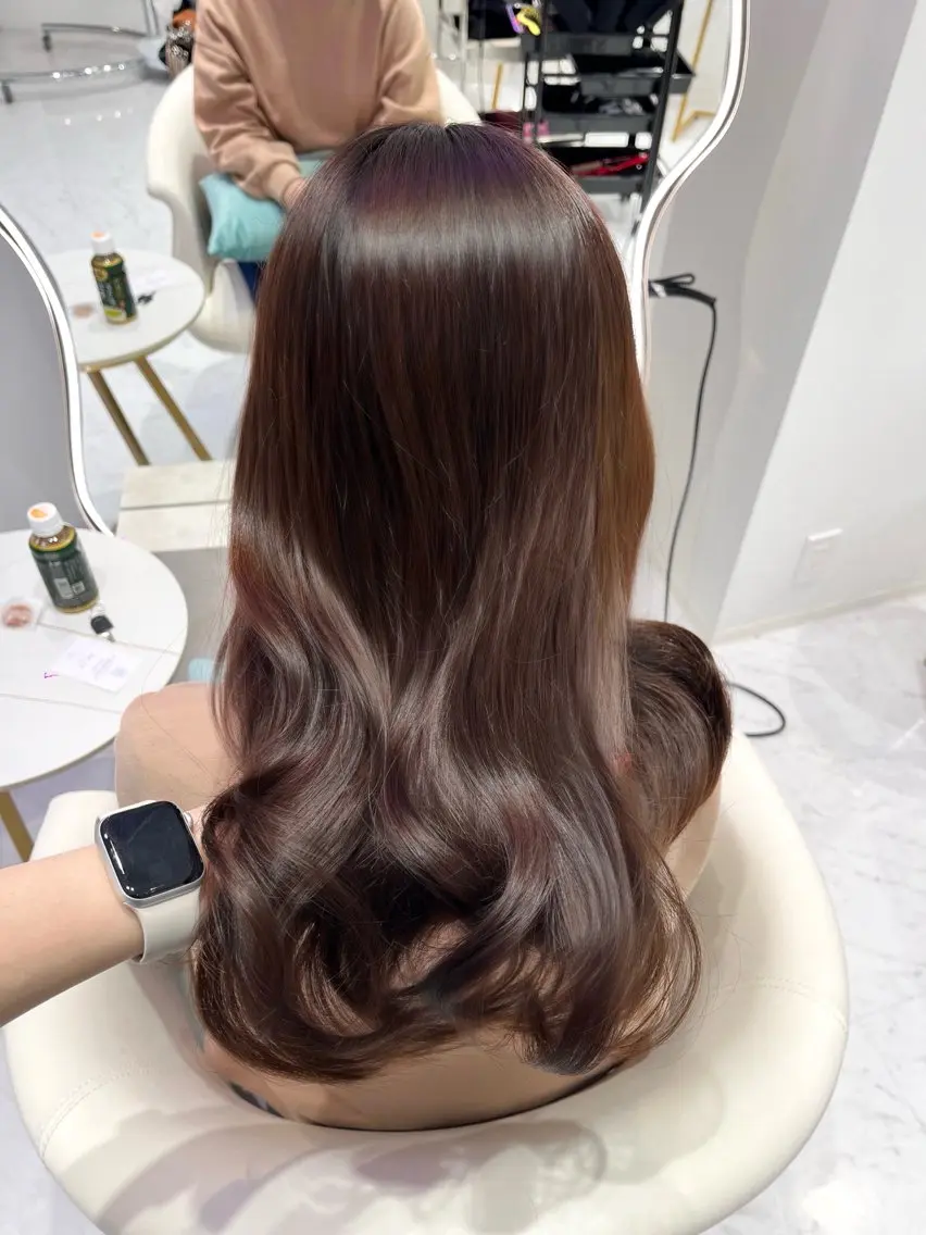 ロング カラー トリートメント 𝑹𝒊𝒉𝒐🎀 名駅/大人韓国ヘアのヘアスタイル