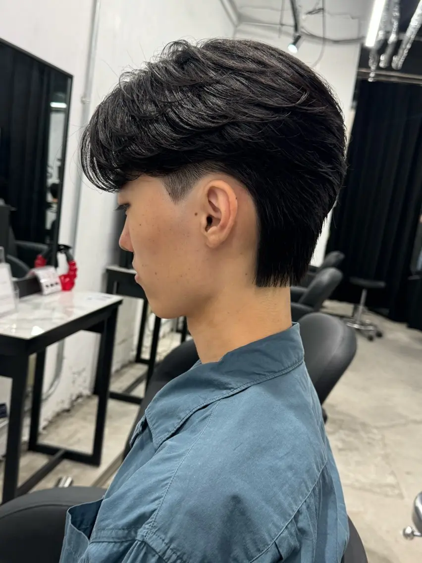 ショート パーマ メンズ カット パーマ トリートメント ヘアセット Pia/KIRIA /福岡美容室のヘアスタイル