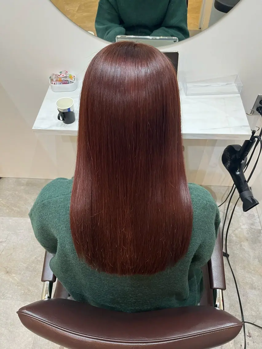 ロング カラー カット ヘアカラー トリートメント 【髪質改善 艶髪】 布川 莉穂のヘアスタイル