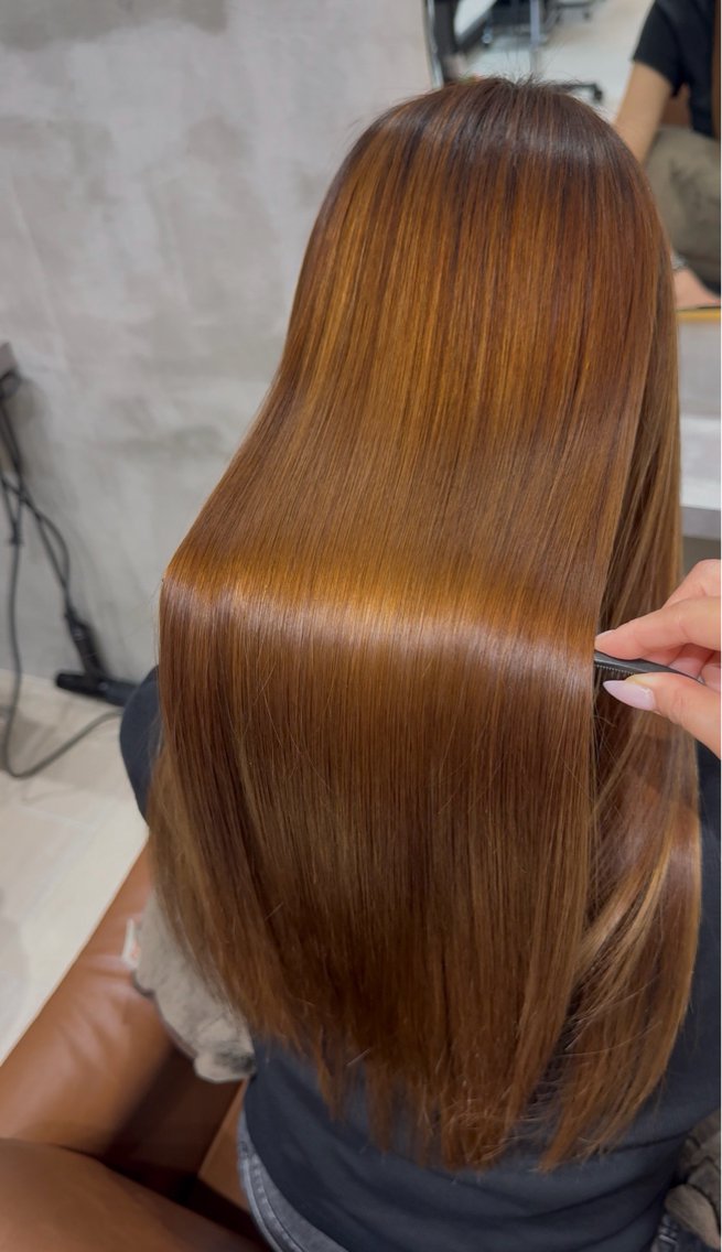 ロング 縮毛矯正 トリートメント Dope LIT Miyuのヘアスタイル