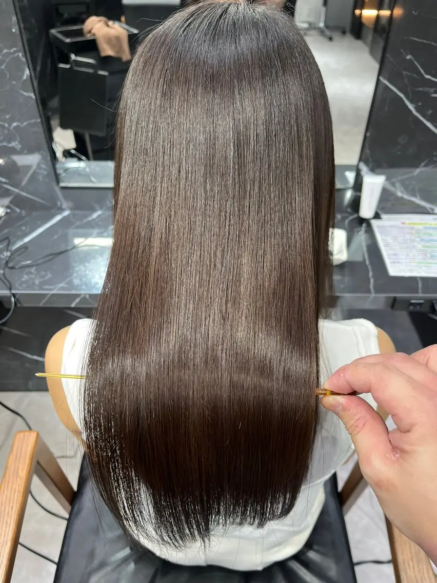 ロング くせ毛 ulu+sia/ 神戸本格派髪質改善のヘアスタイル