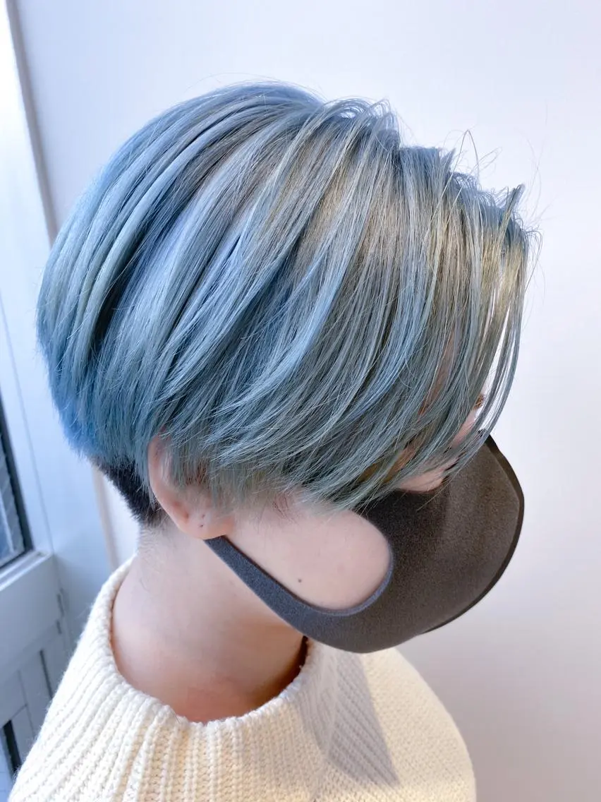 ブリーチ+透明感カラー+2stepトリートメントの写真