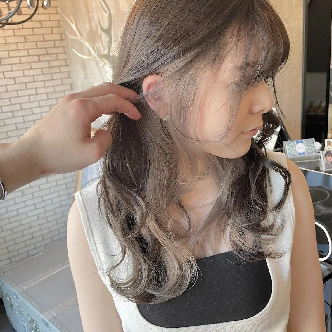 セミロング ヘアカラー 佐藤 香太のヘアスタイル