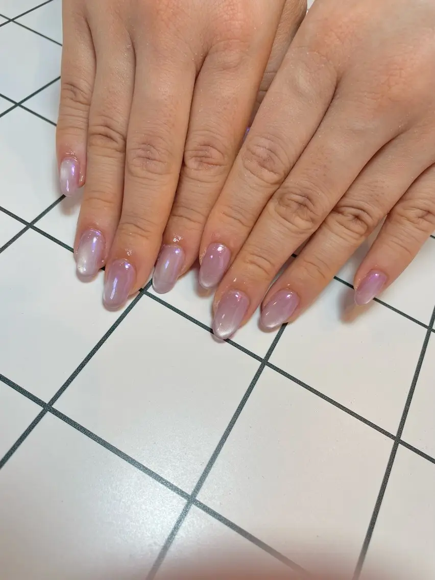 ネイル マグネットネイル ピンク nail salon POPPYのネイルデザイン