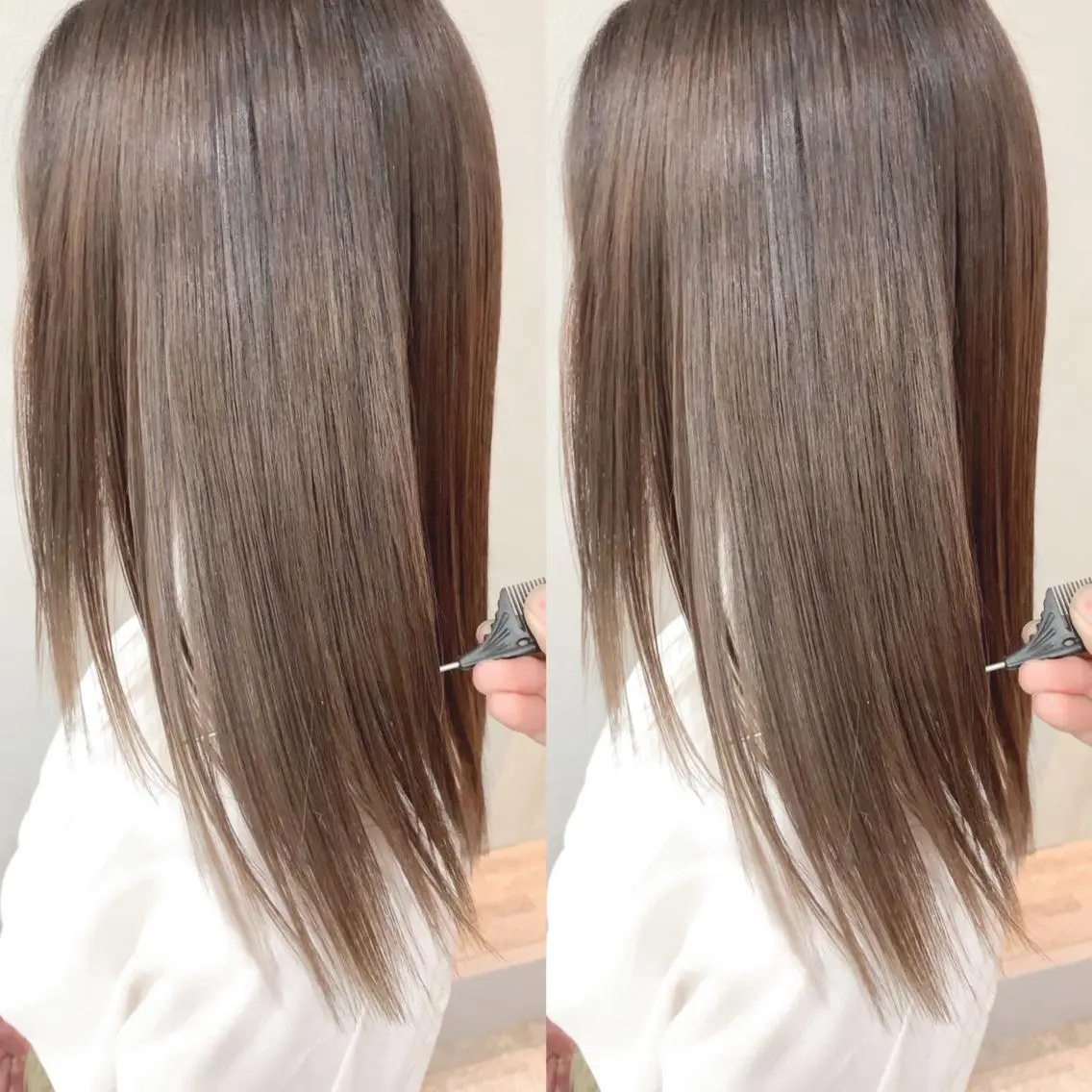 ロング 髪質改善 髪質改善カラーのヘアスタイル
