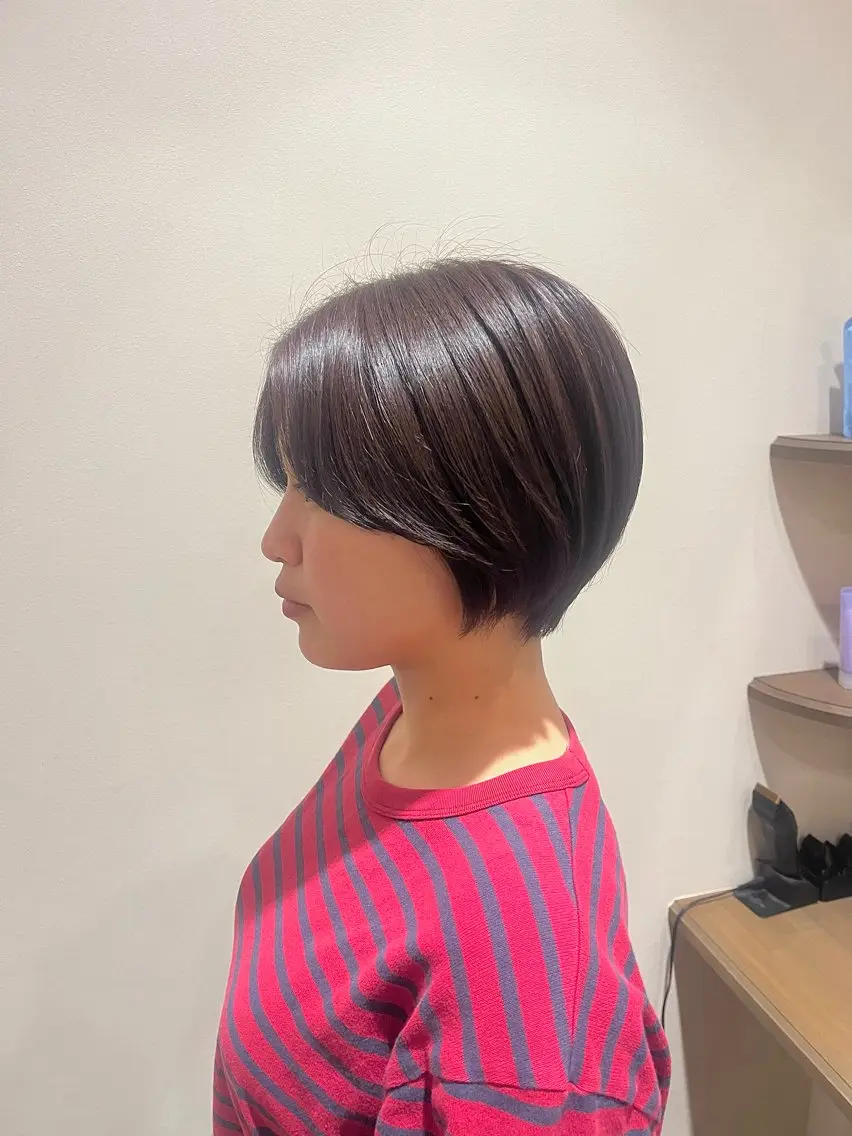 ショート ショートヘア 小顔カット 栗林 姫花のヘアスタイル