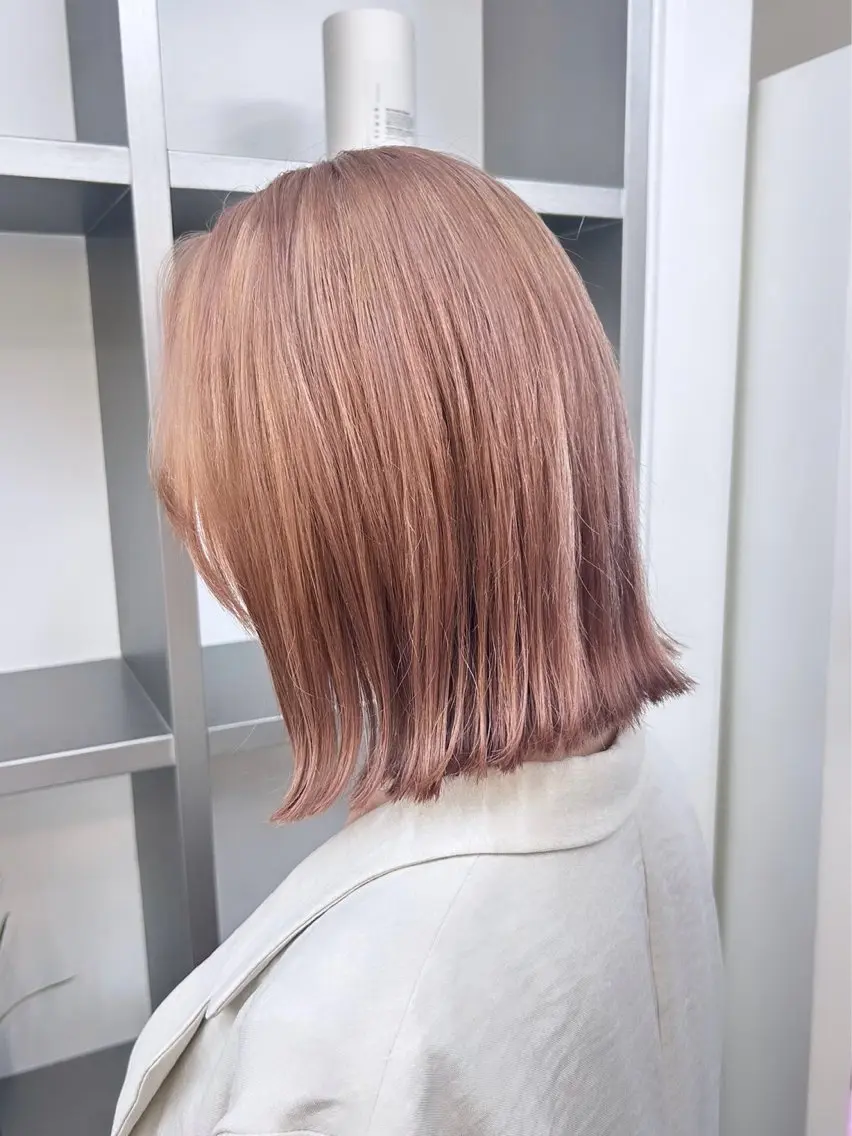 ミディアム ミディアムパーマ ボブ エクステ 外国人風カラー 卒業式のヘアスタイル MiRI💜地毛級 エクステ✖似合わせ技のヘアスタイル