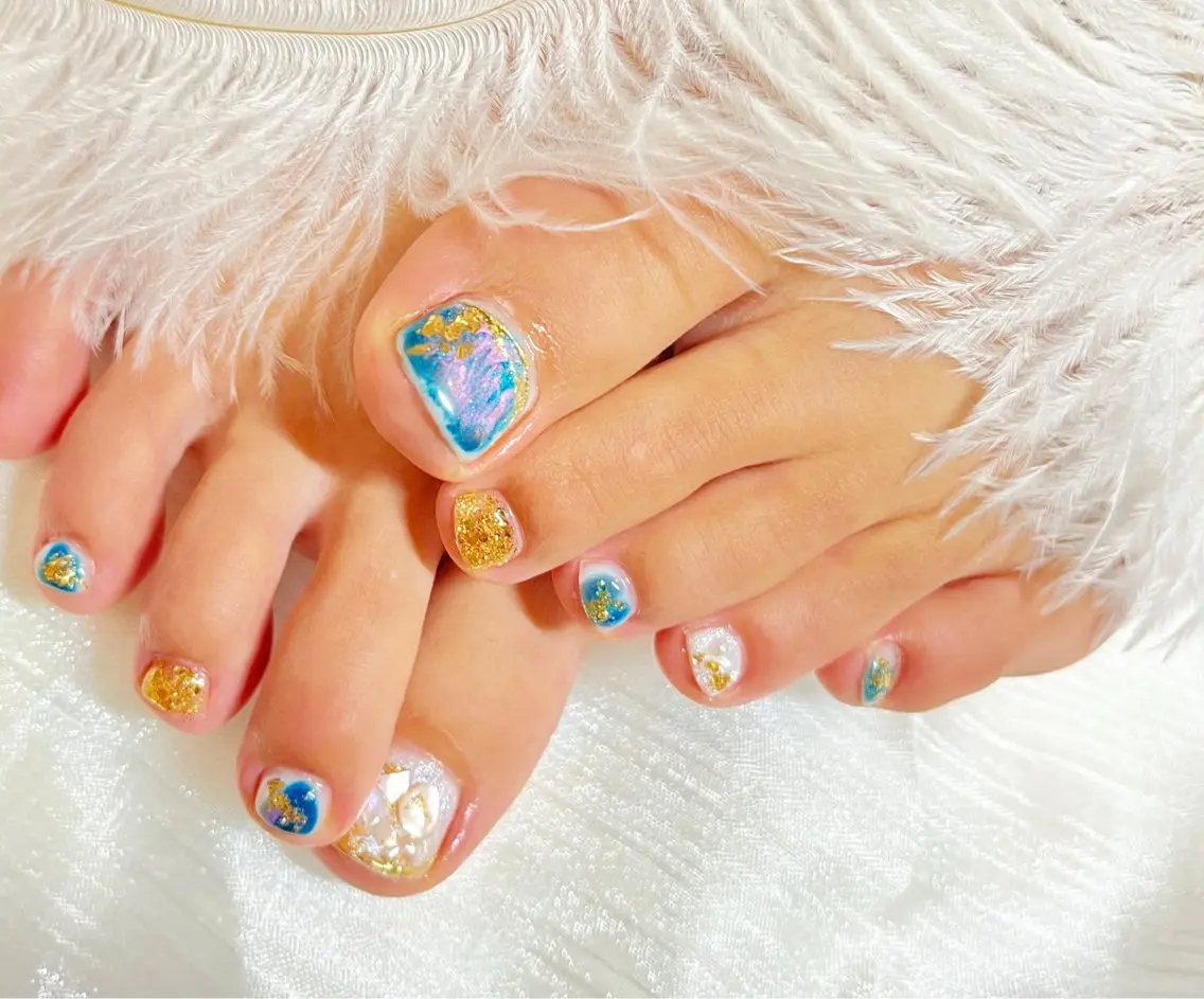 ネイル フットネイル 持ち込み Floria nail salonのネイルデザイン