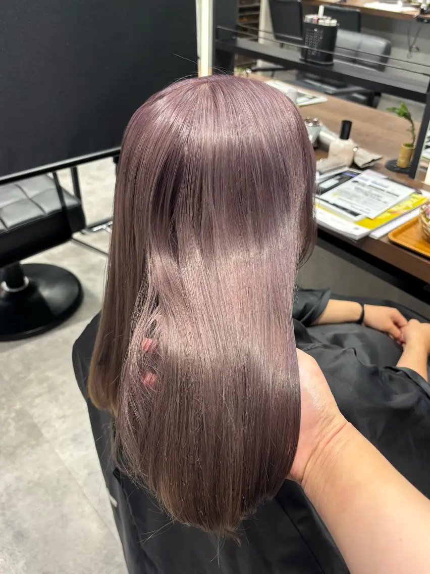 カラー ブリーチ 透明感カラー ヘアカラー 暖色/ハイトーン/ カラー/HBLのヘアスタイル