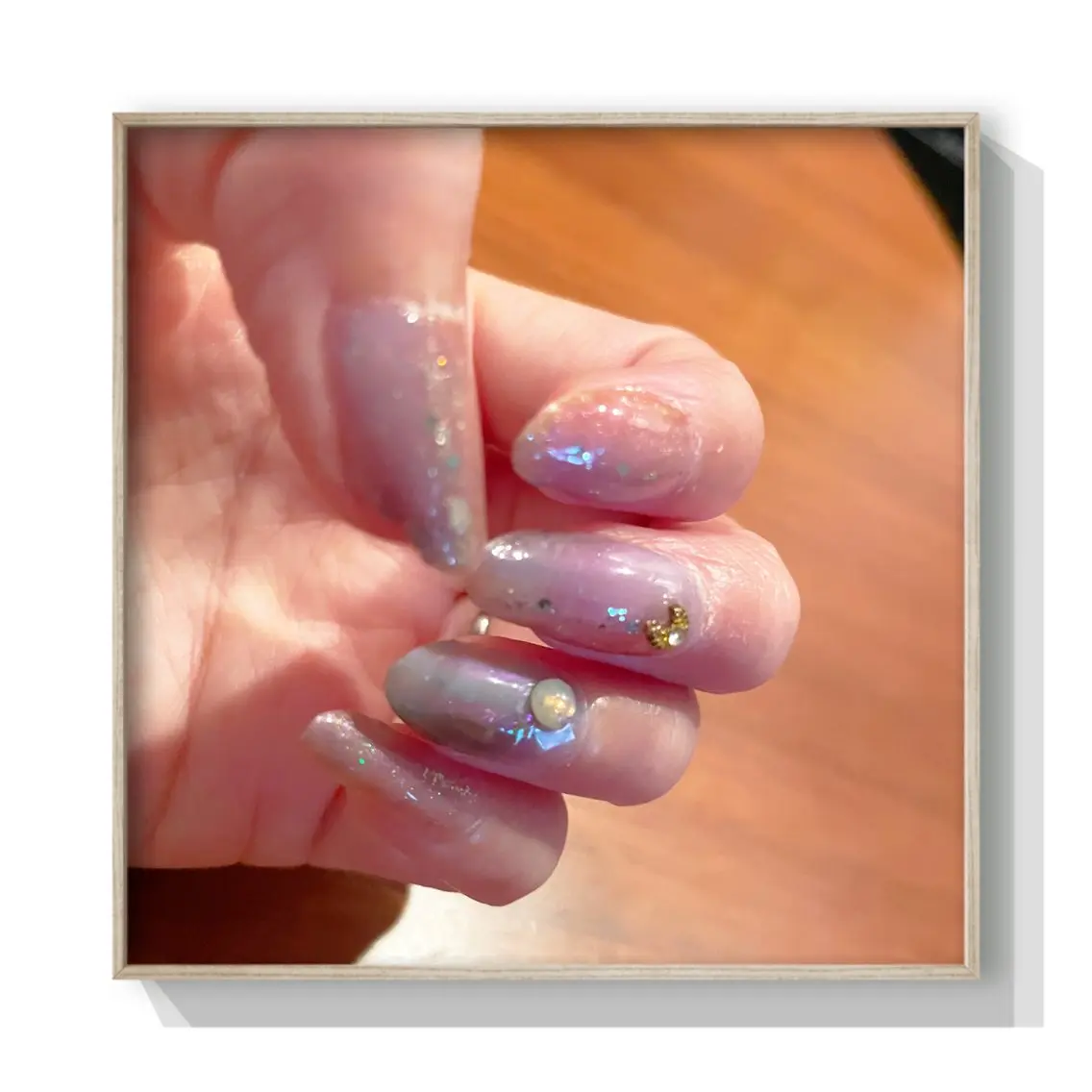 ネイル グラデーション ホログラムネイル マグネットネイル NAIL★M 真紀のネイルデザイン